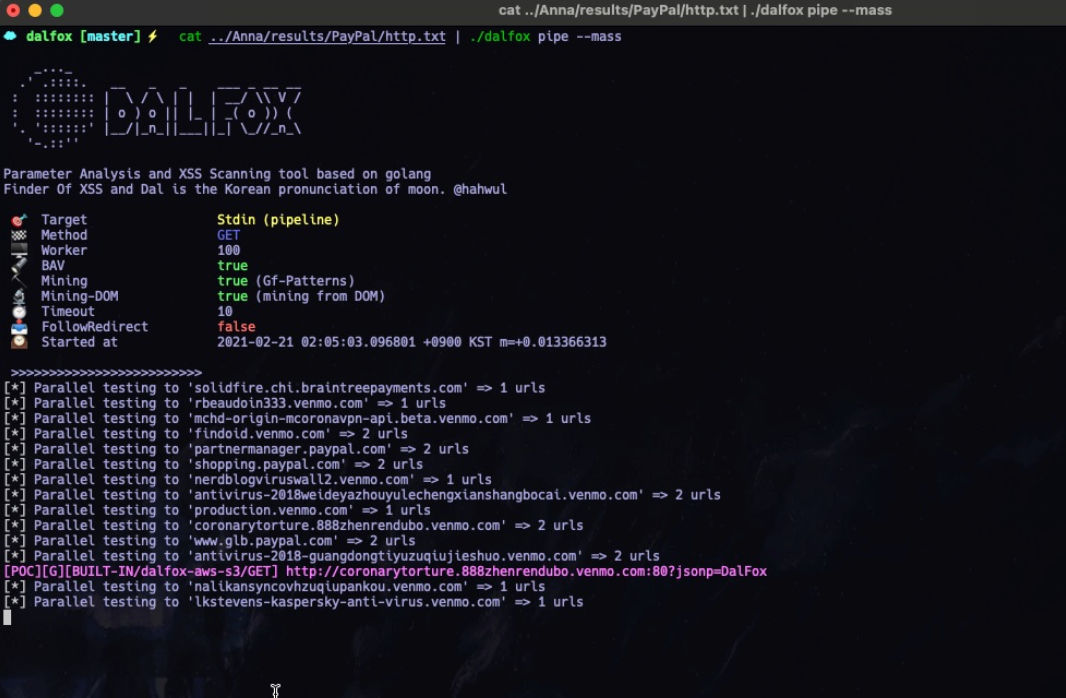 Dalfox XSS — XSS Tools tool screenshot