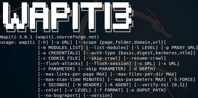 Wapiti — XSS Tools tool screenshot