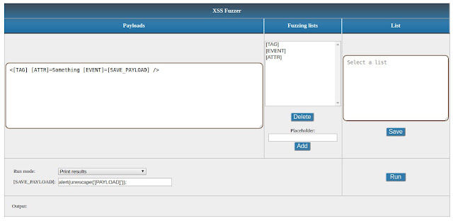 XSSFuzzer — XSS Tools tool screenshot