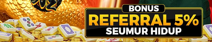 BONUS REFFERAL 5% SEUMUR HIDUP DI TANDA4D