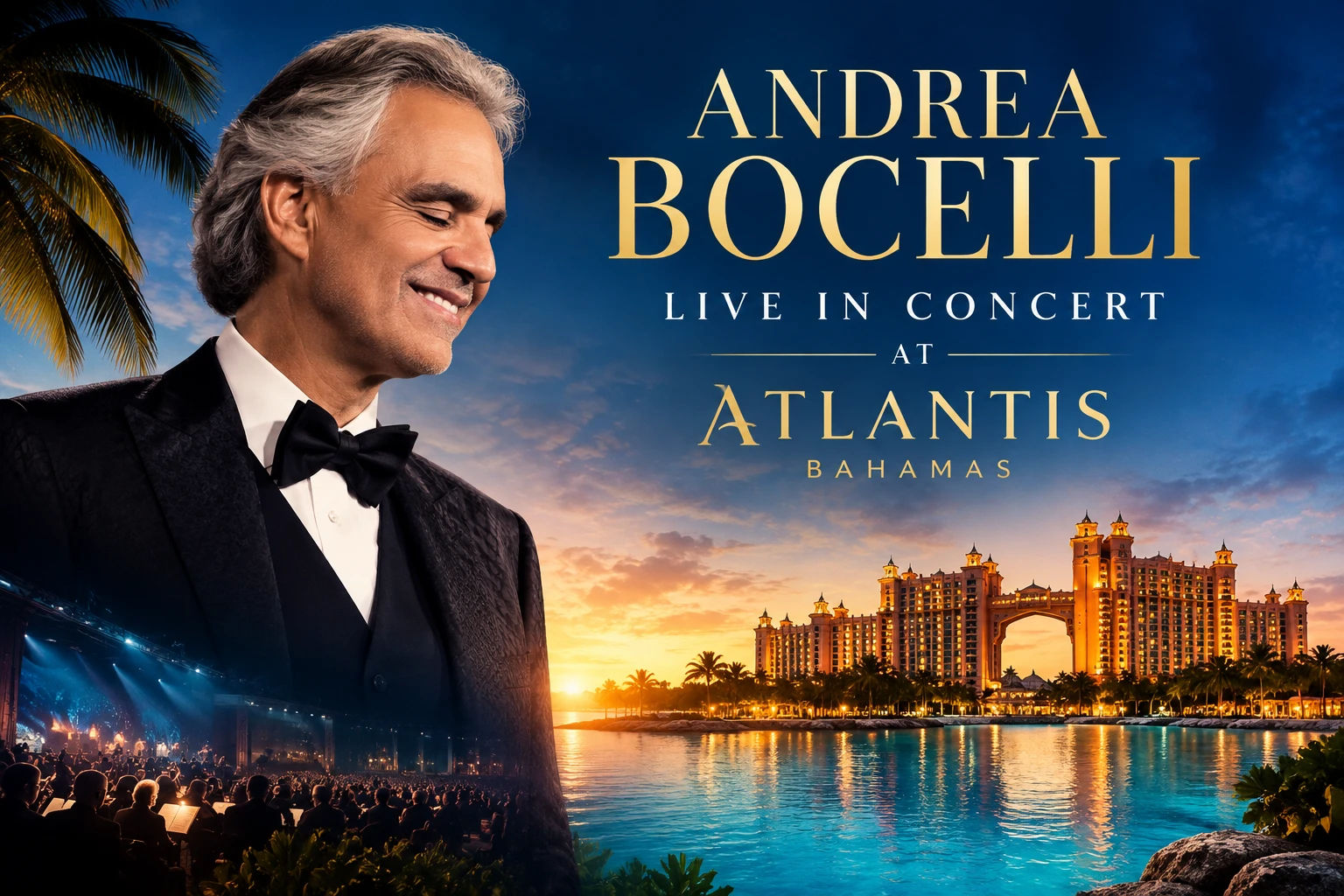 Andrea Bocelli Live in Concert at Atlantis 2026