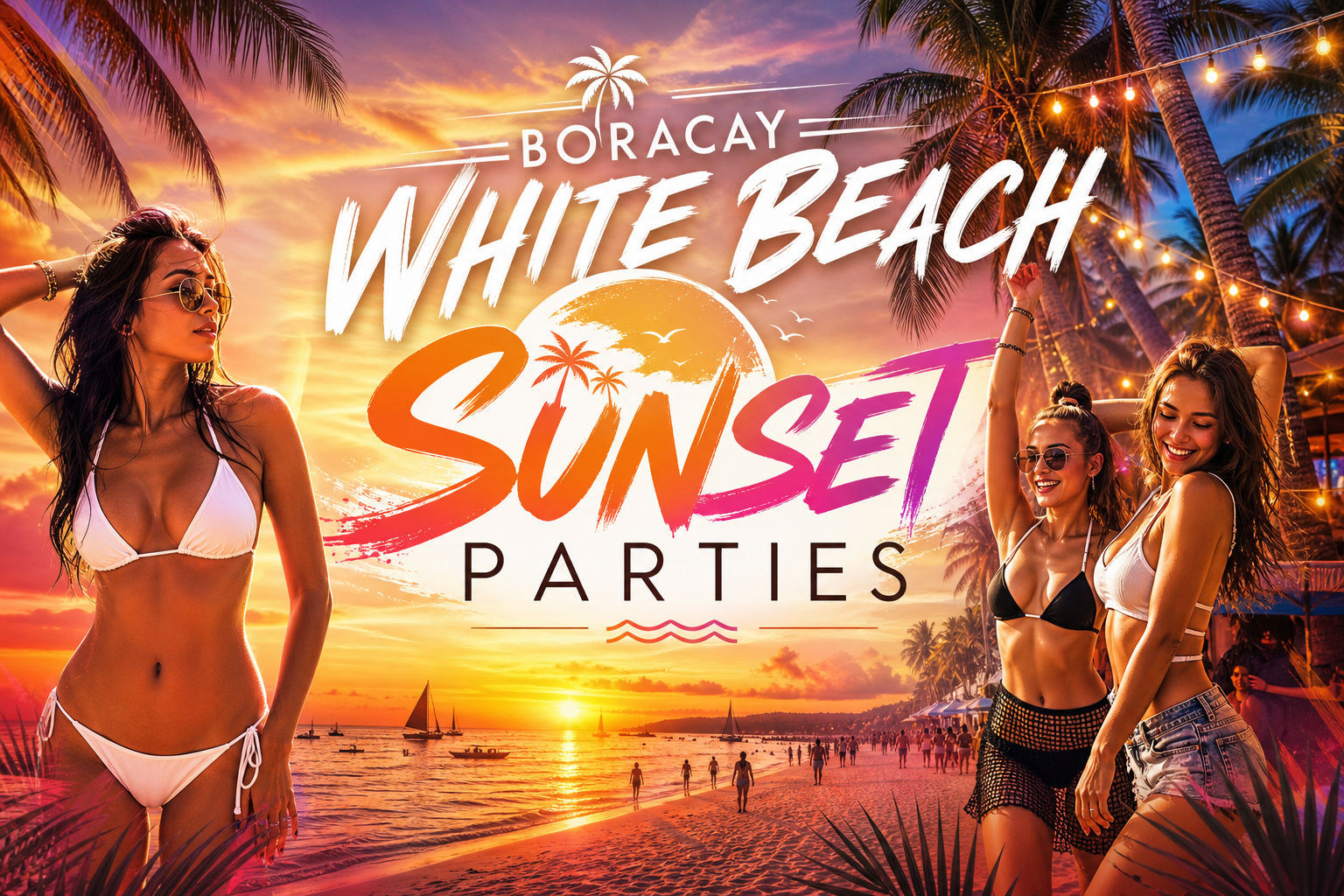 Boracay White Beach Sunset Parties 2026