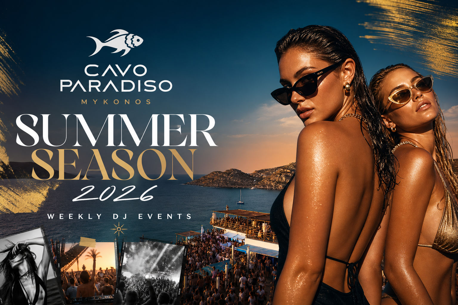 Cavo Paradiso Summer Season 2026 – Weekly DJ Events