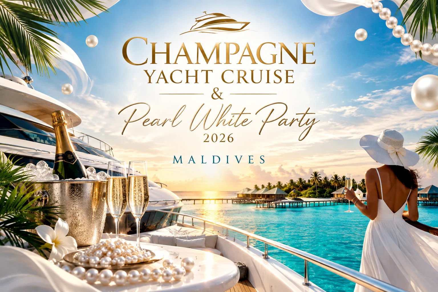 Champagne Yacht Cruise & Pearl White Party 2026