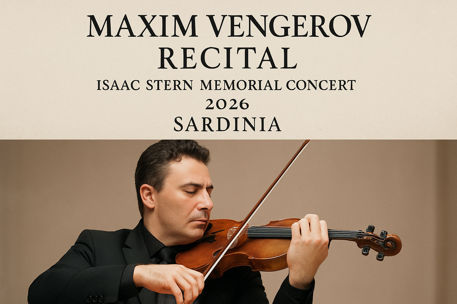 Maxim Vengerov Recital - Isaac Stern Memorial Concert 2026