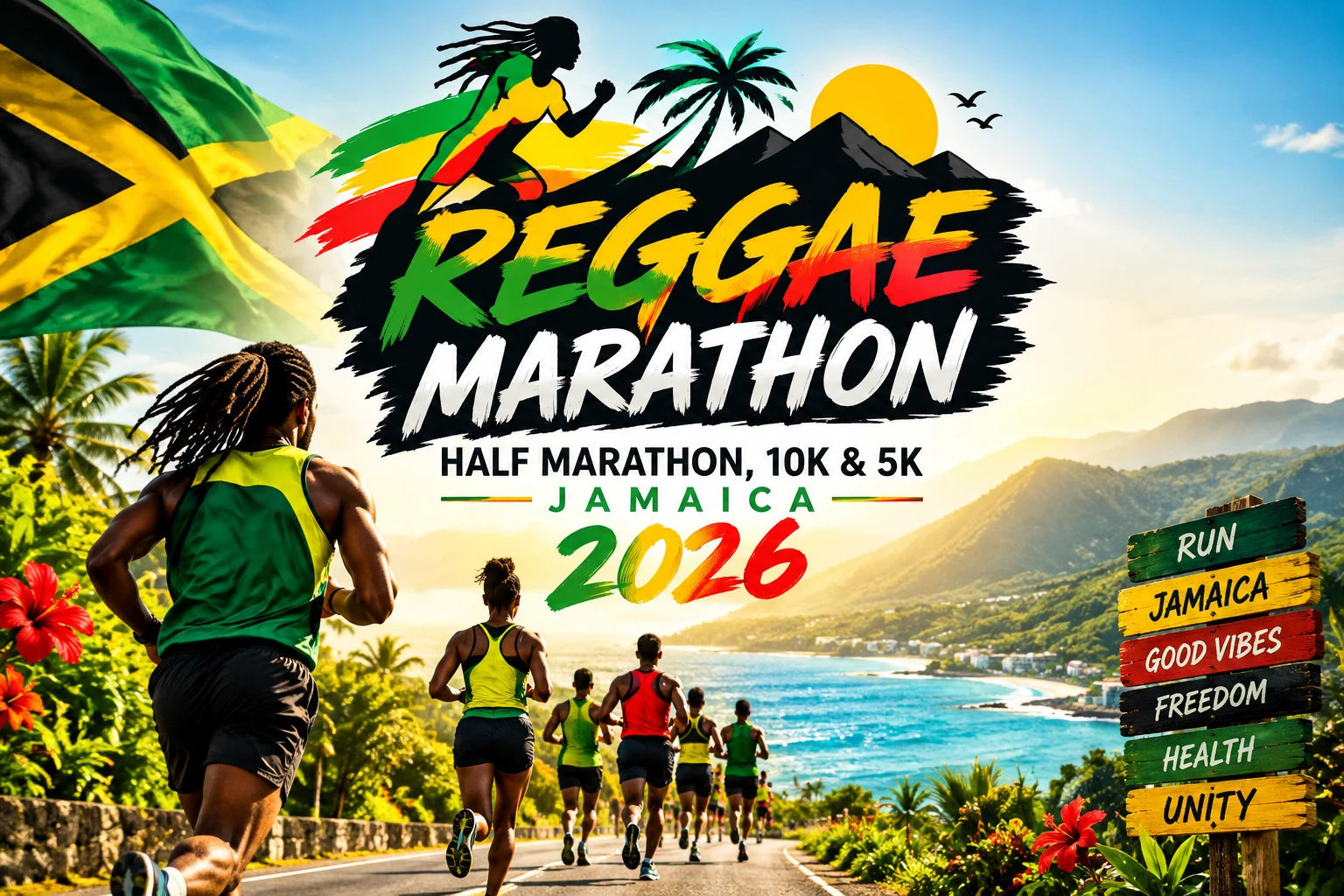 Reggae Marathon, Half Marathon, 10K & 5K 2026