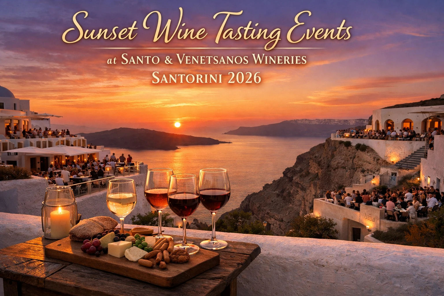 Sunset Wine Tasting Events at Santo & Venetsanos Wineries 2026