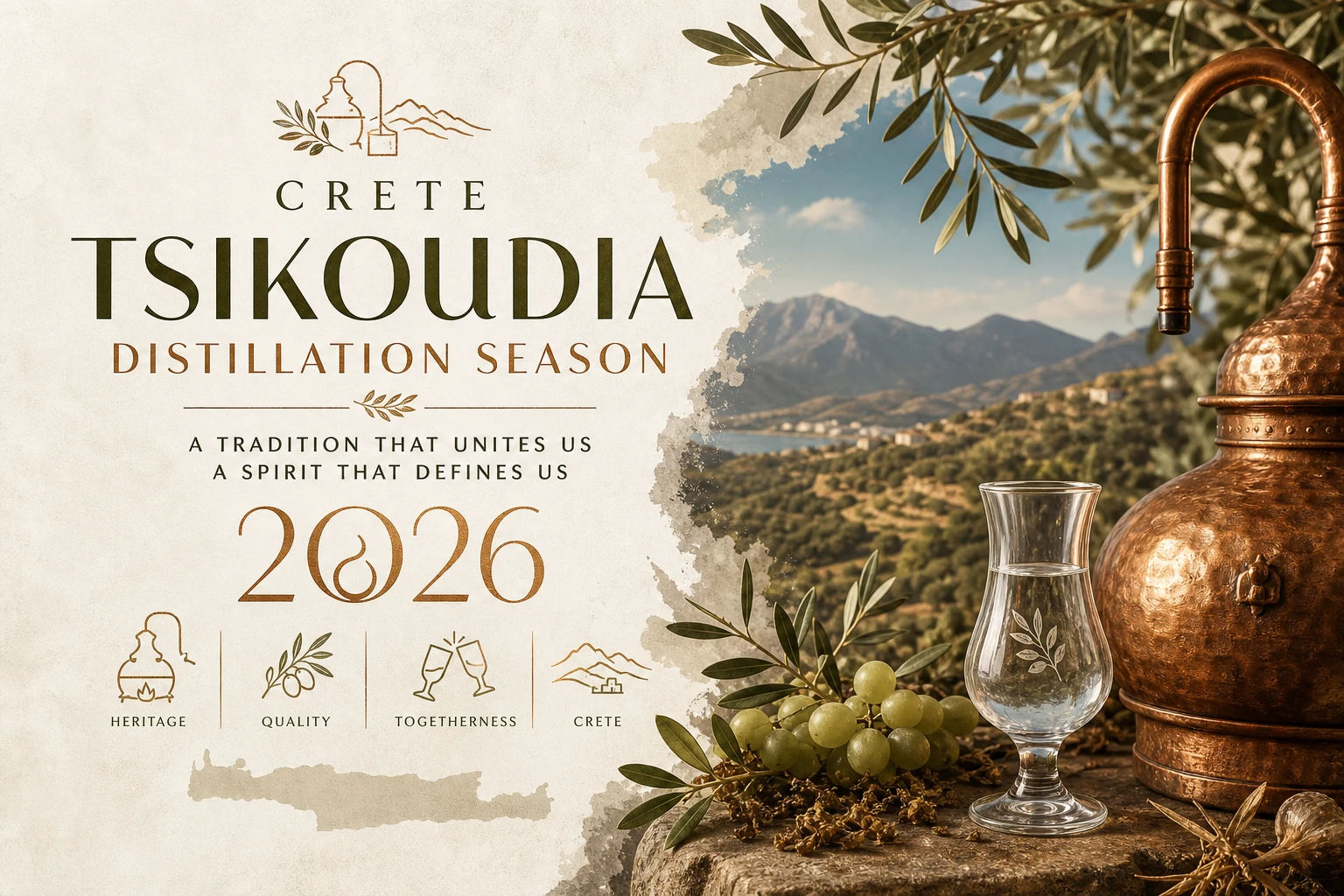 Tsikoudia Distillation Season 2026