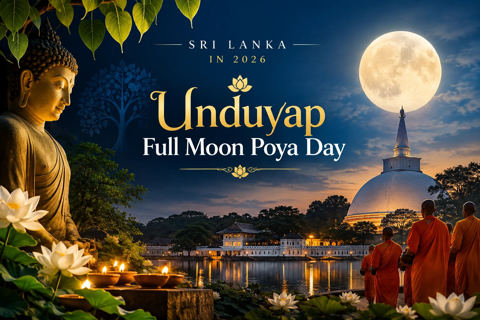 Unduvap Full Moon Poya Day 2026