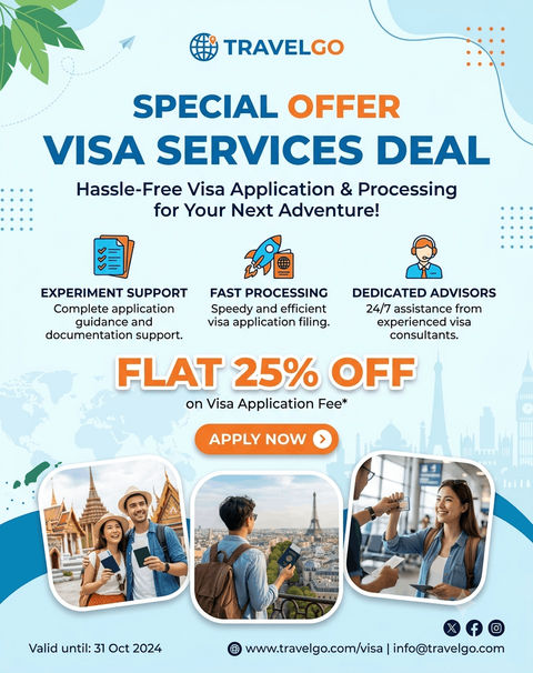 Special Visa Services Deal – Flat 25% OFF