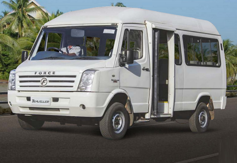 force traveller 20 seater ac on road price