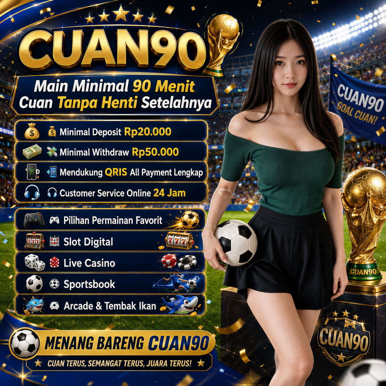 Galeri foto CUAN90 🏆 Main Minimal 90 Menit Cuan Tanpa Henti Setelahnya di Manado