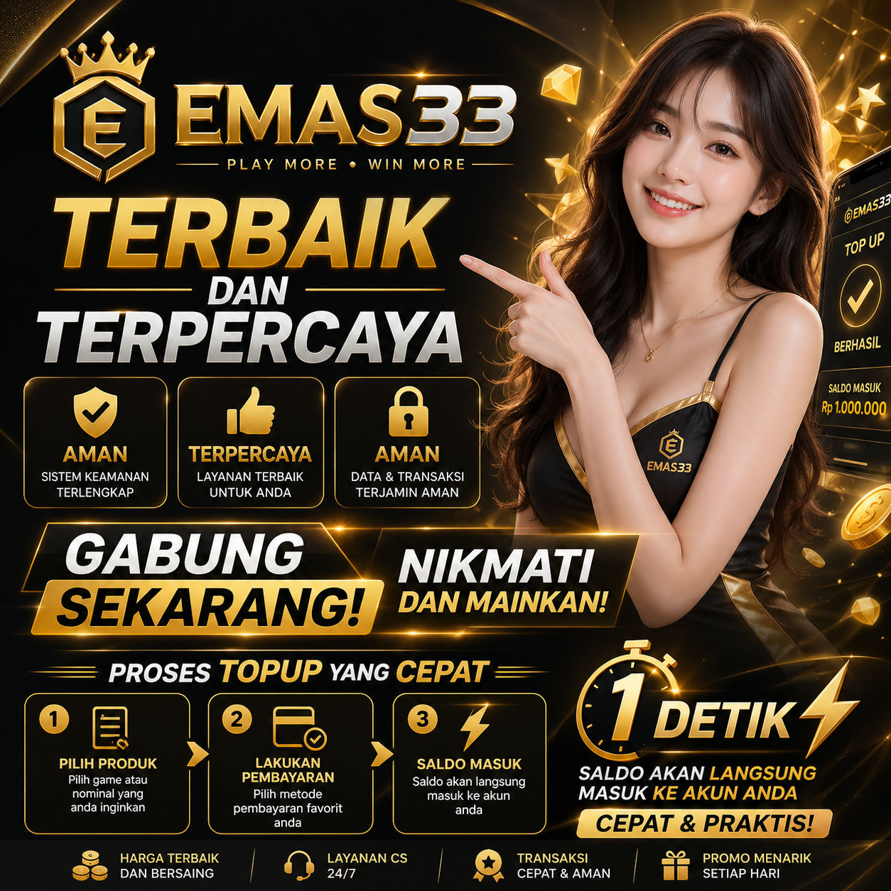 Galeri foto EMAS33 # Link Berkualitas Setara Emas33 24 Karat Game Populer - Fredericfleury di Manado