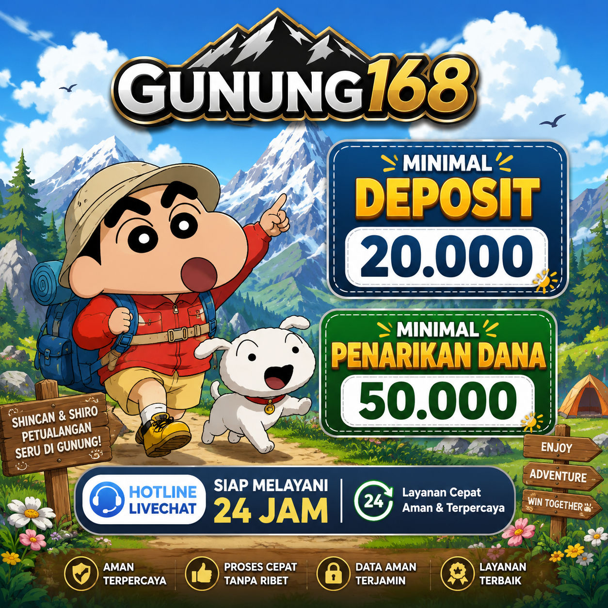 GUNUNG168 BANNER