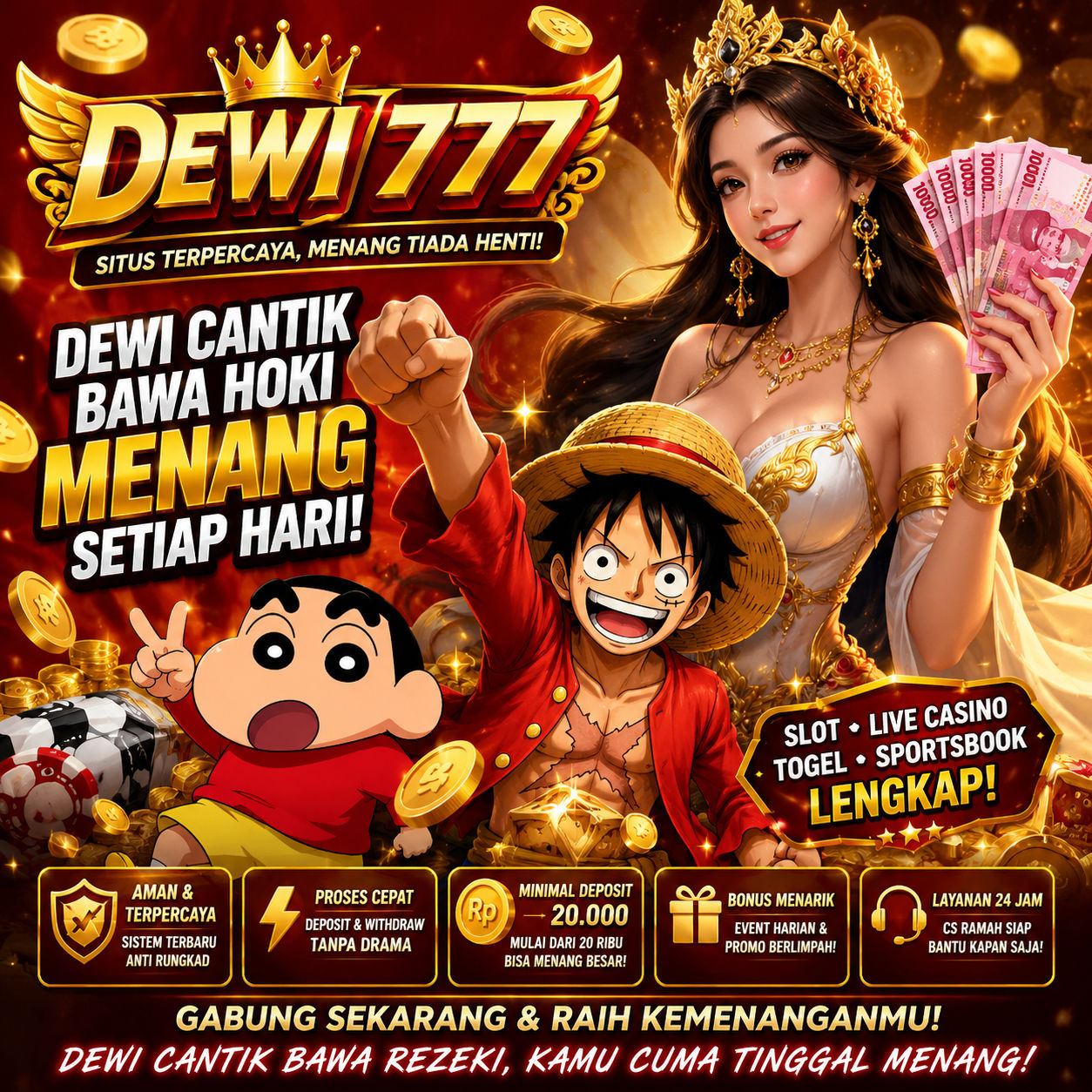 Galeri foto DEWI777 : Platform Slot Online Resmi dengan Tampilan Modern Terbaik di Mahjong
