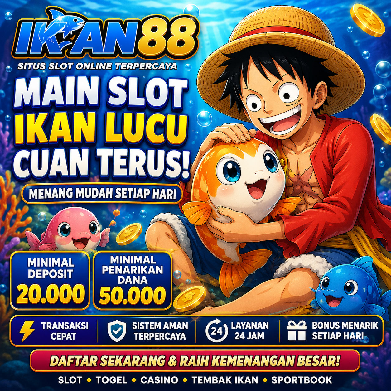 IKAN88 : Platfrom Slot Online Menarik dengan Permainan Terlengkap