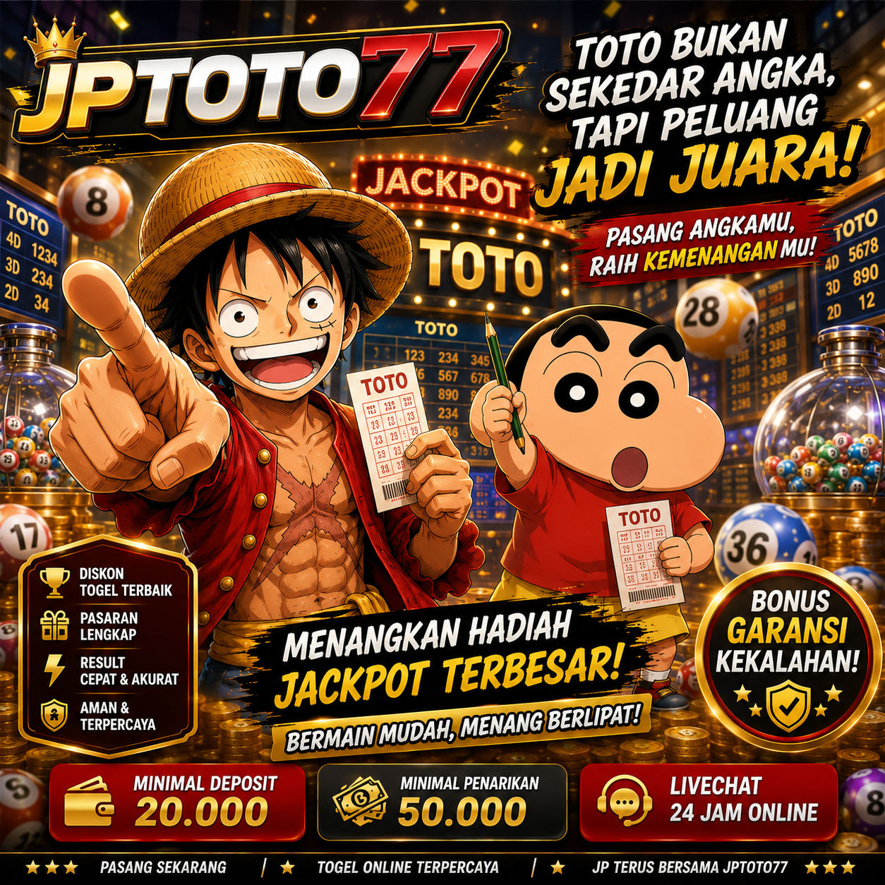 Galeri foto JPTOTO77 : Link Slot dengan Tingkat Kemenangan Tertinggi dengan Grafis Ringan di Mahjong