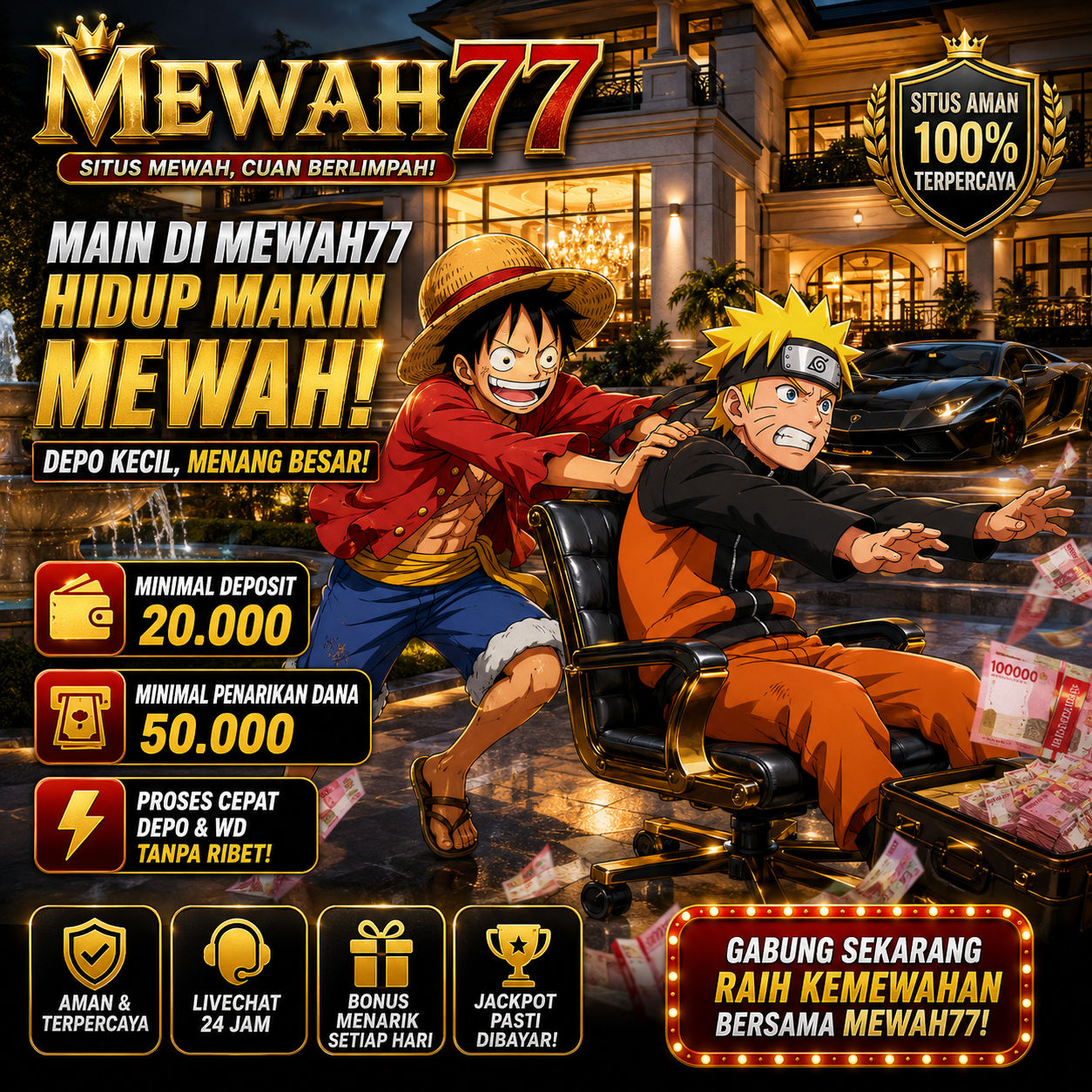 Galeri foto MEWAH77 : Agen Toto dengan Tampilan Mewah dengan Akses Login Mudah di Mahjong