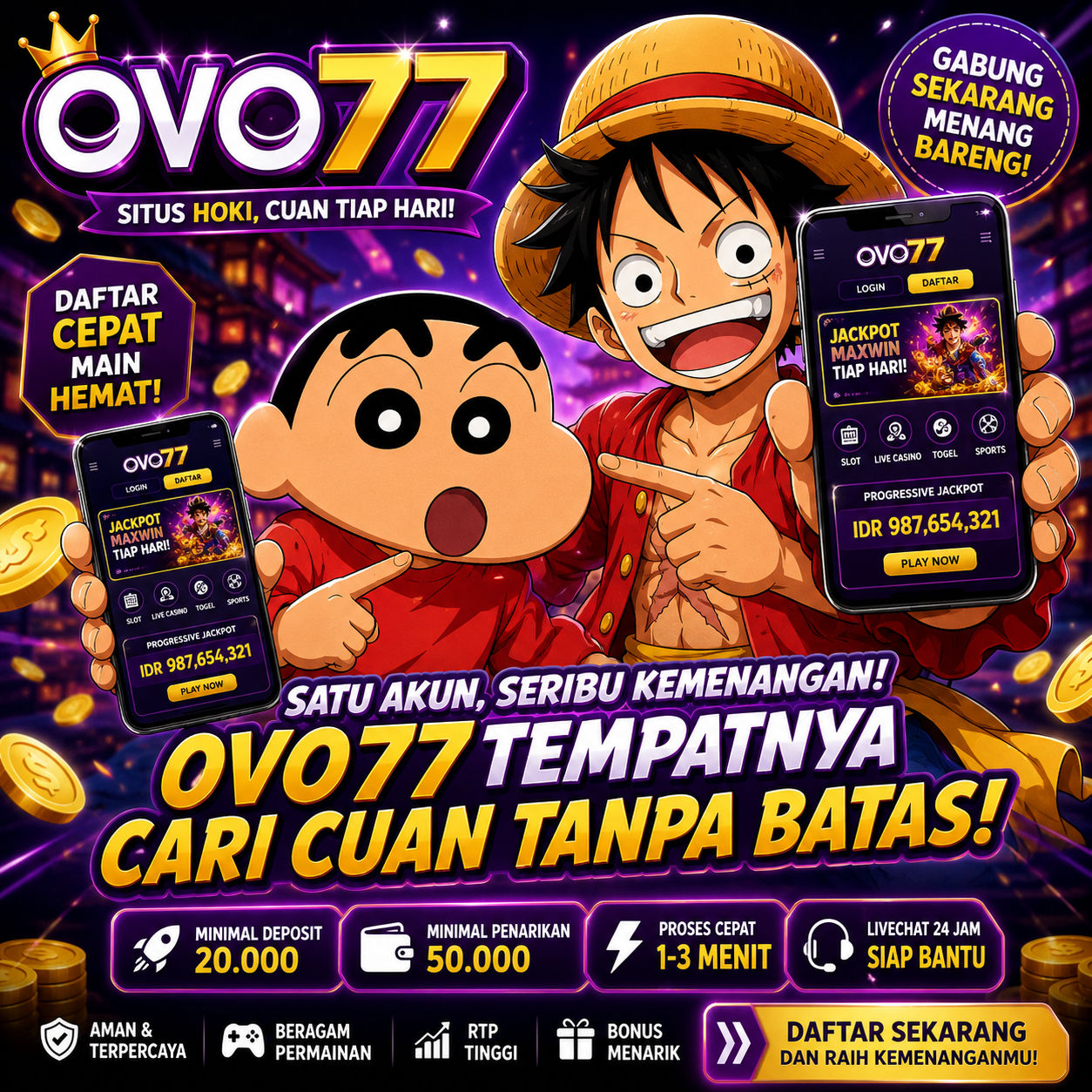 Galeri foto OVO77 : Platform Slot Resmi dengan Topup Mudah Tanpa Basa Basi di Mahjong