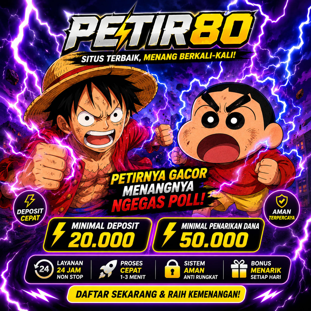 Galeri foto PETIR80 : Platform Meledak Ledak dengan Permainan Slot Populer Masa Kini di Mahjong