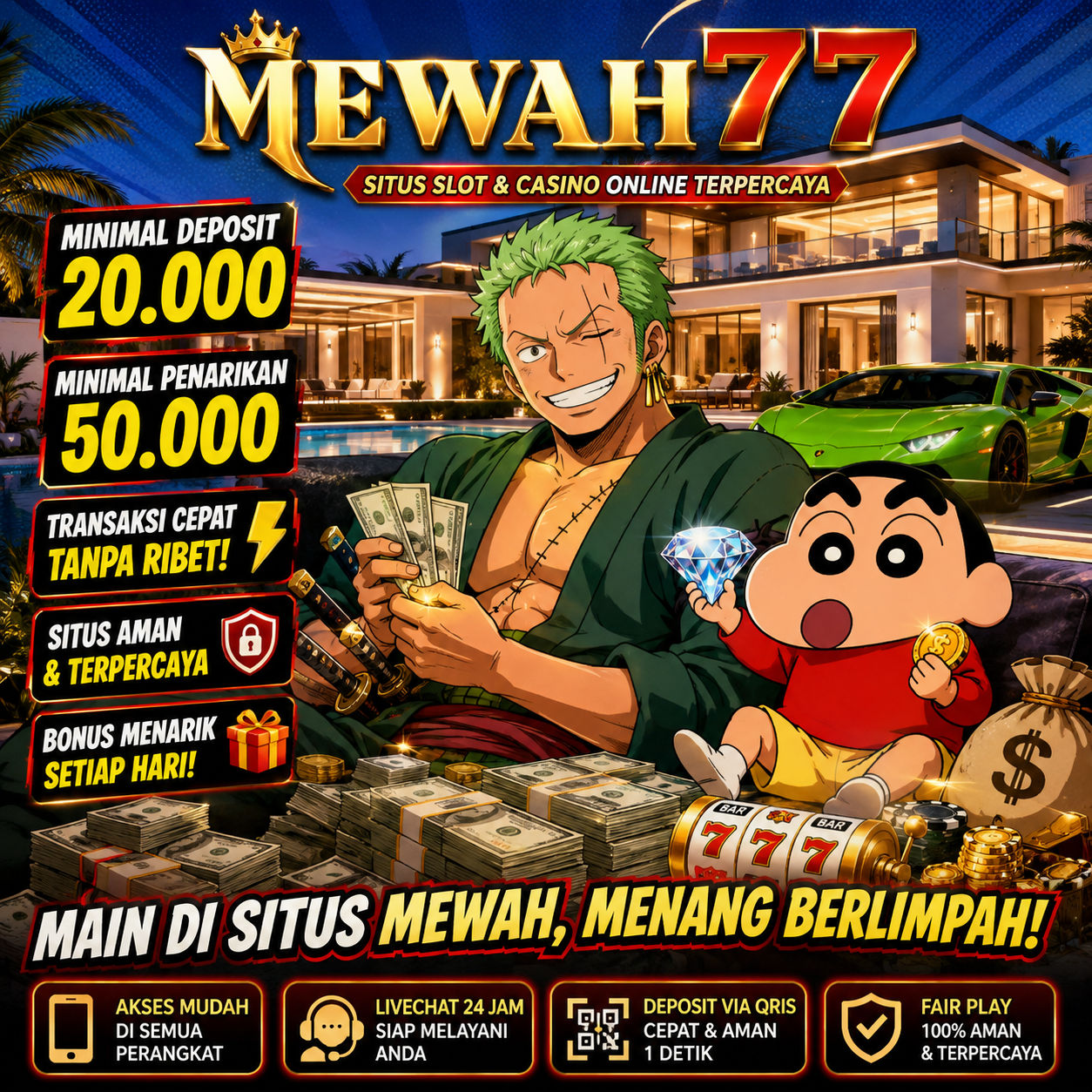 MEWAH77 : Pilihan Sloto Terbaik dengan Permainan Terlengkap dari Provider Favorit