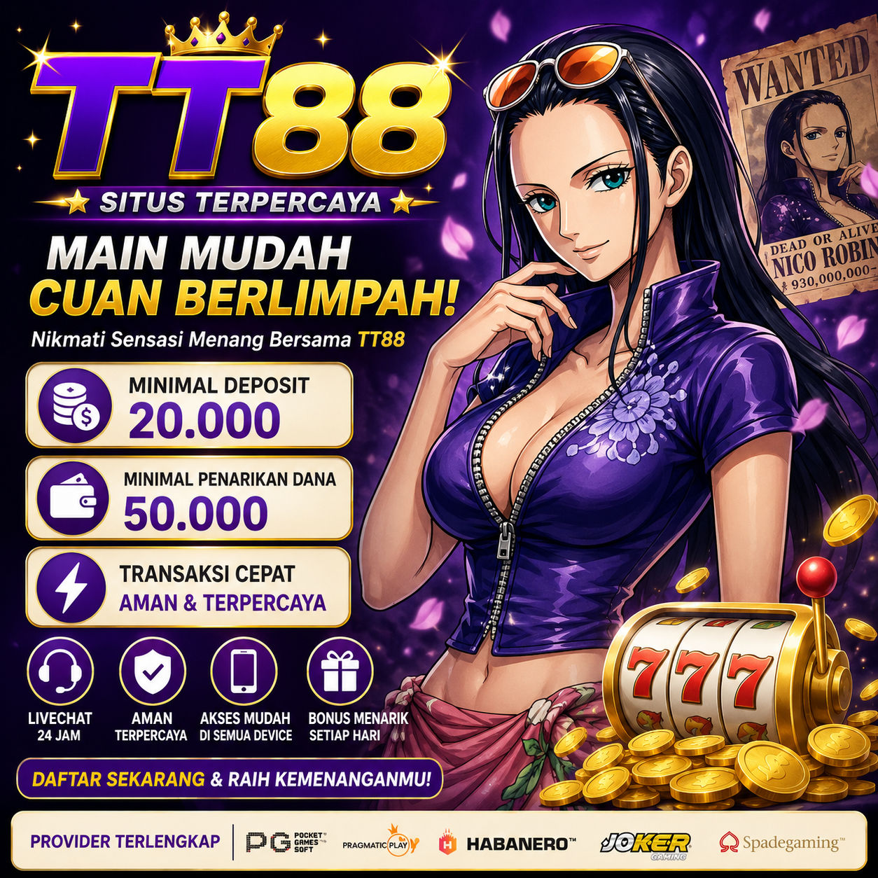 Galeri foto TT88 : Platform Online Berbasis Digital dengan Permainan Populer Terlengkap di Mahjong