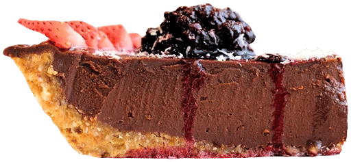 Slice of gluten-free vegan dessert