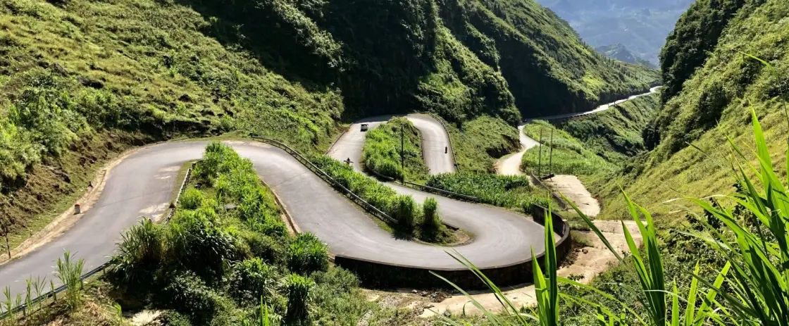 Motorbiking in Dong Van Mountains