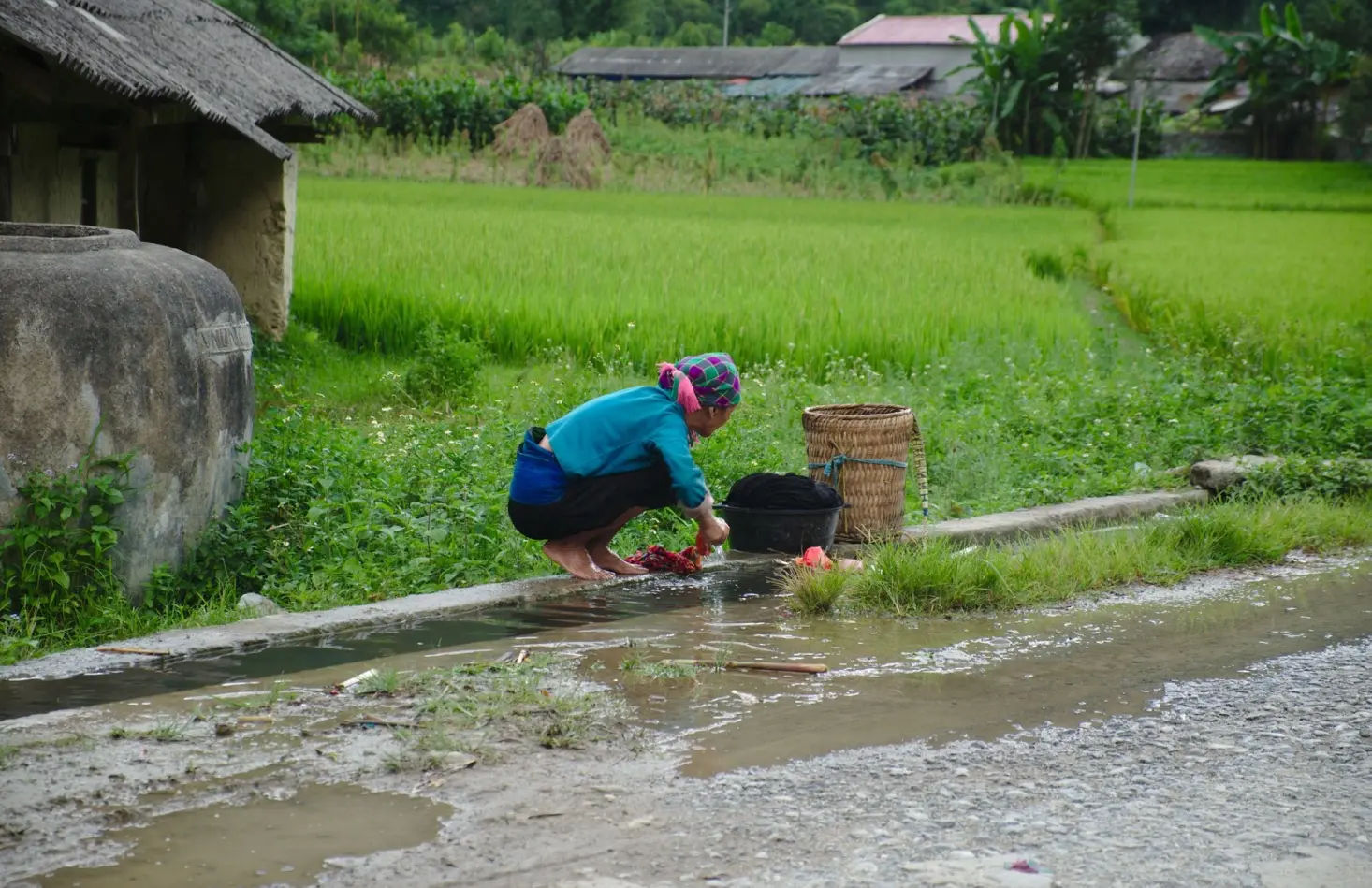 locals in ha giang, not the city itself, but the lesser known villages, the mountain passes, all are house to ethnic tribes