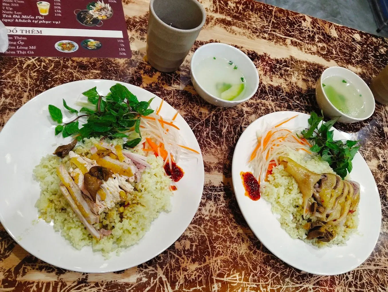 Rice and chicken- plan touring in vietnam motorbike with sampling best local dishes