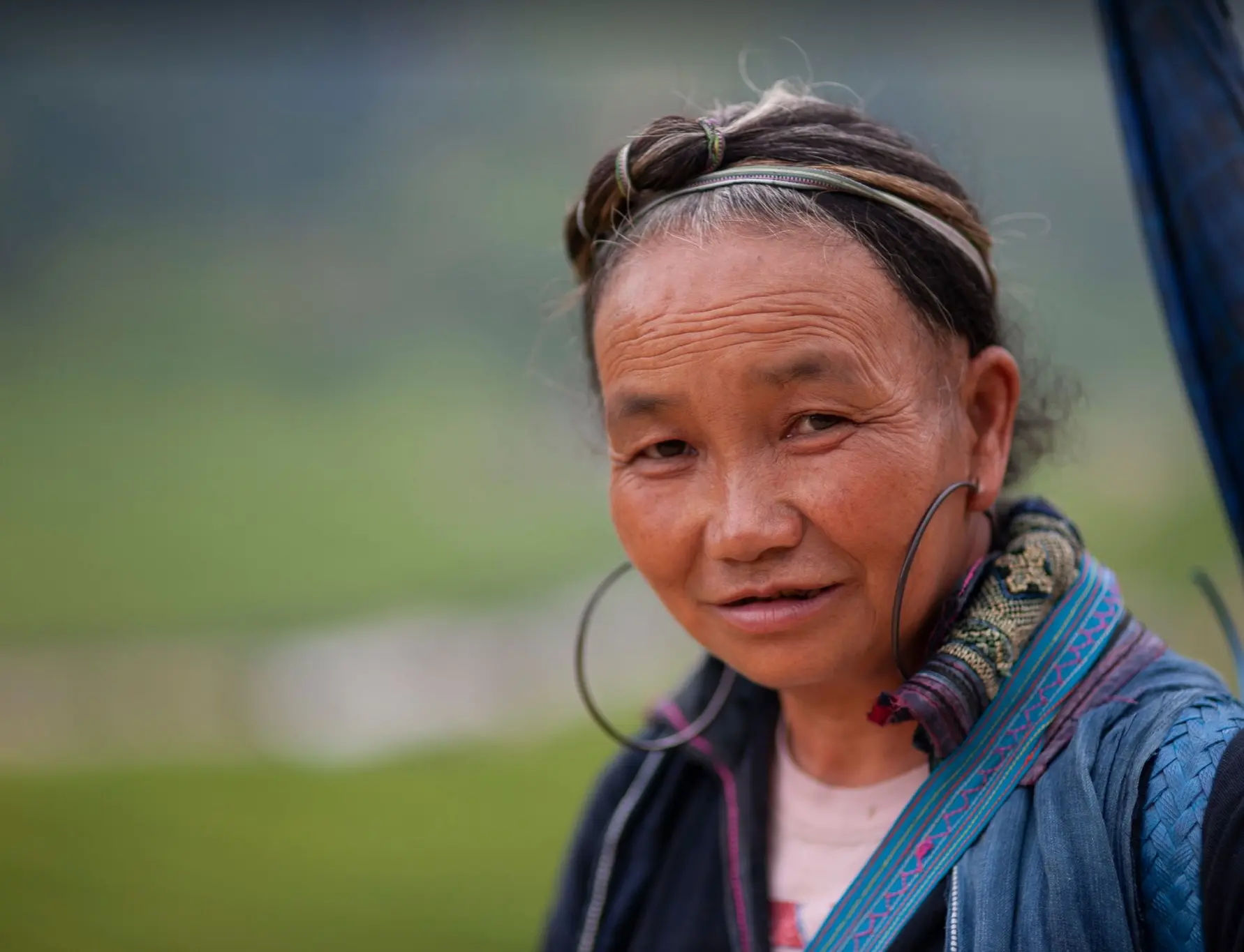 the ethnic minority lady, live around the mountains of sapa, northern Vietnam 