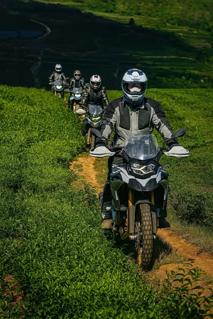 BMW and triumph tiger motorbike tours across northern vietnam