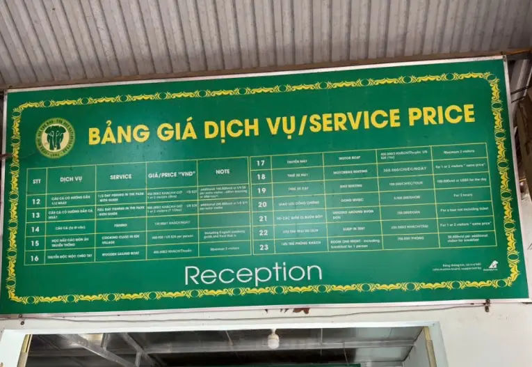 yok don national park entrance ticket and service fee in 2026, march