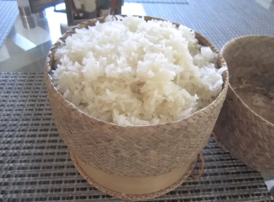 Khao Niew (Sticky Rice), is always one side of any food in Laos