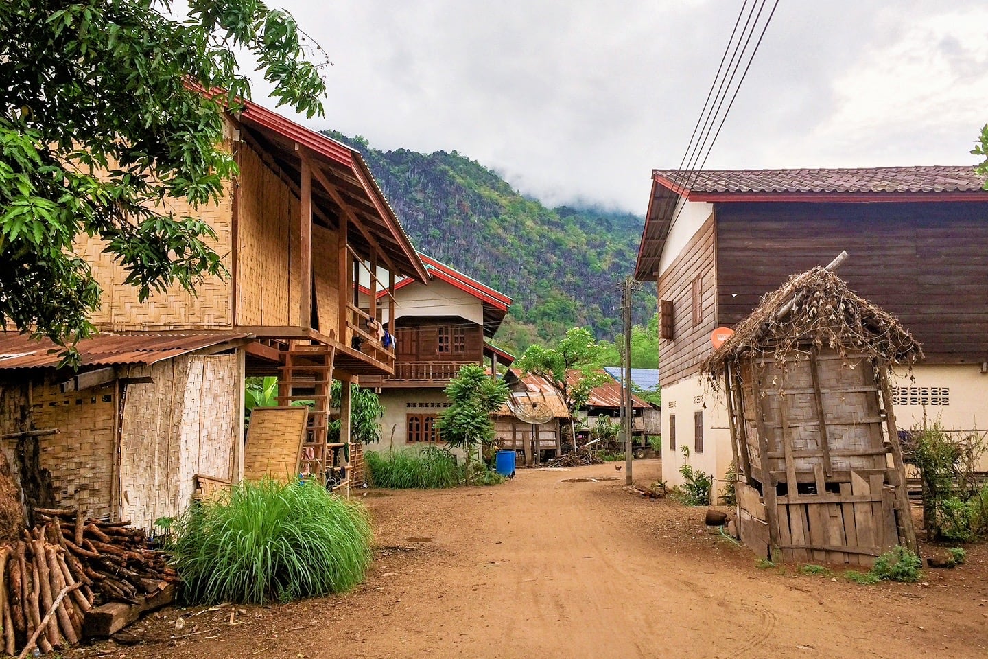 Konglor village along the Thakhek Loop