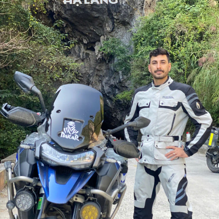 Hamid, a guy behind irtouring, a motorcycle tour organized based in hanoi