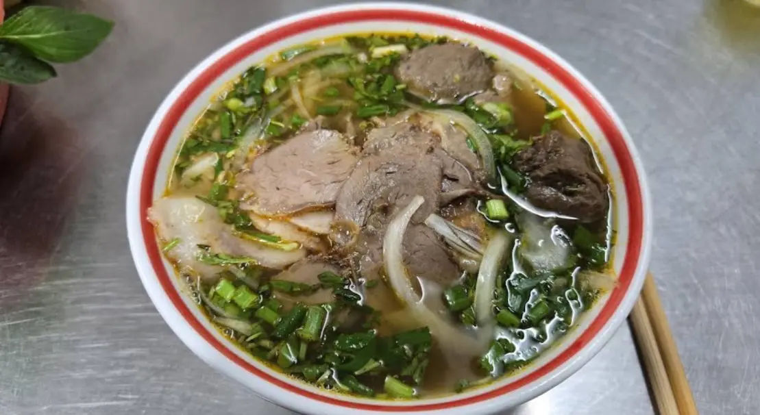 Bun bo Hue, a very famous dish from the central city of Hue