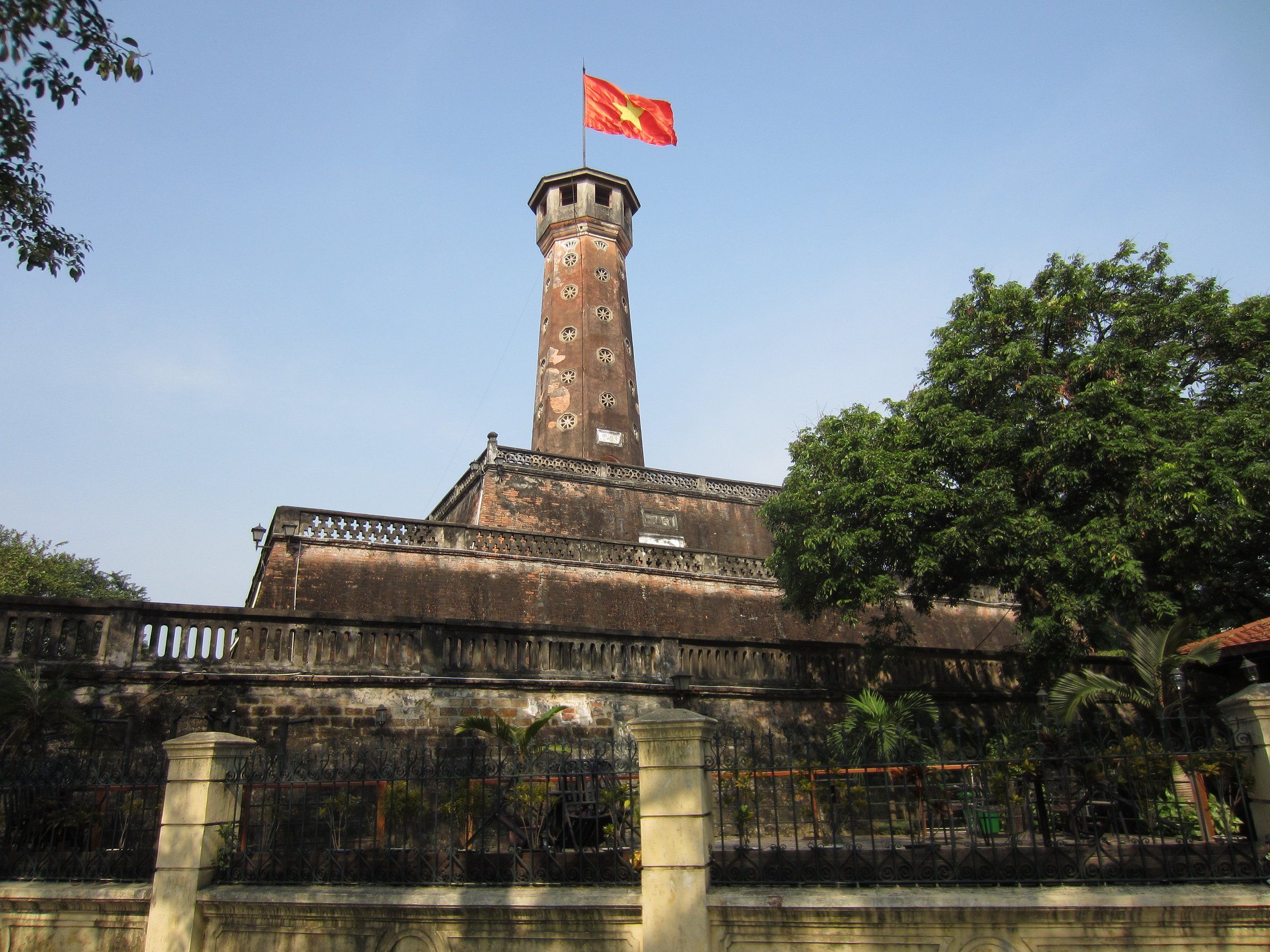 Situated in Hanoi, the capital’s flag tower is one of the city’s key symbols and is part of the world heritage site Thang Long Imperial Citadel. Vietnam flag - vietnam national flag