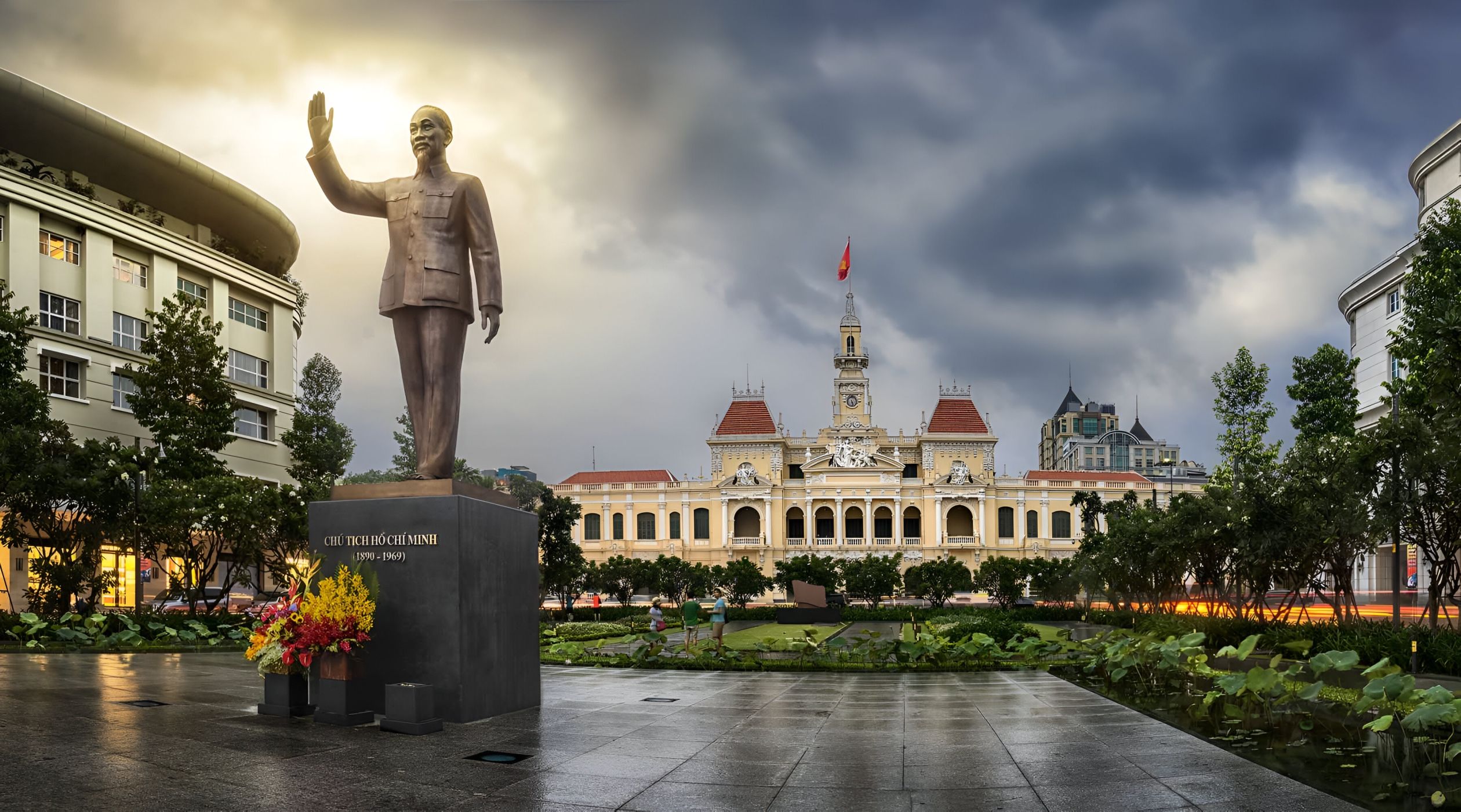 destination vietnam - statue of Ho Chi Minh in saigon