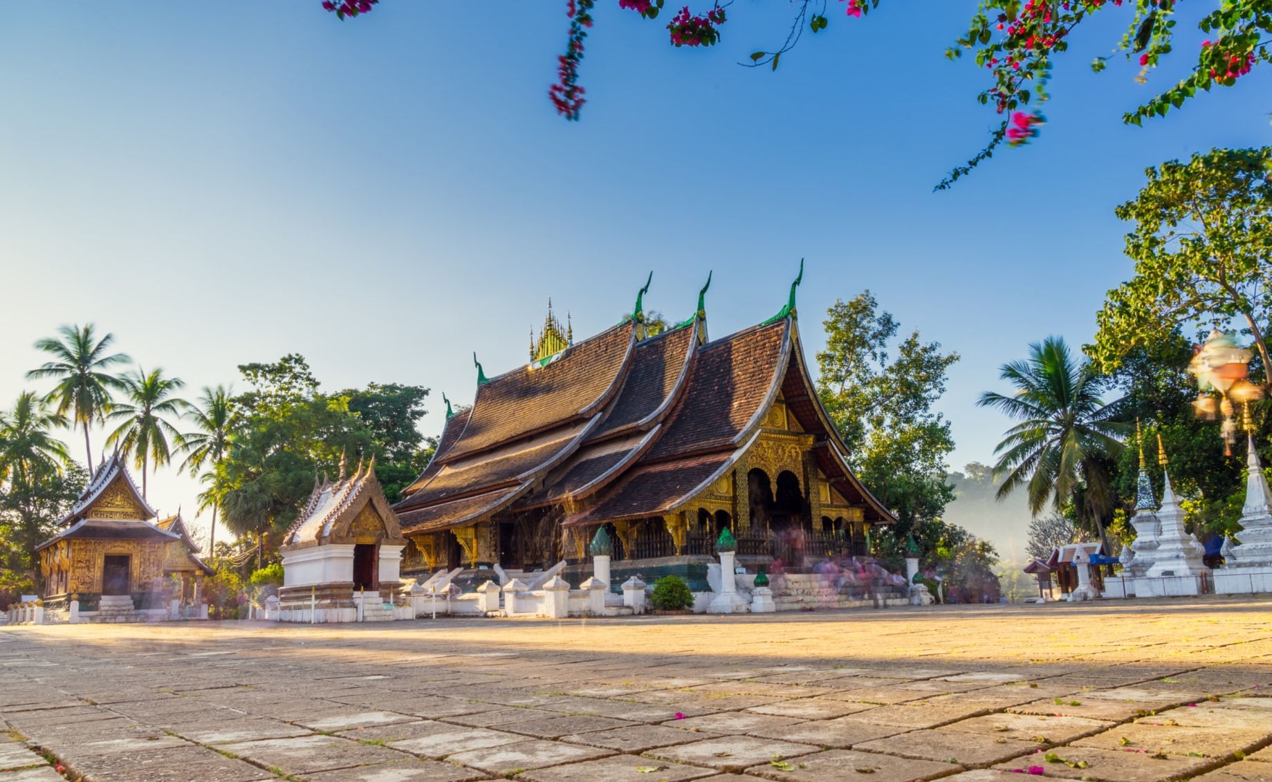 Wat Xieng Thong (Golden City Temple) in Luang Prabang, Laos. Xieng Thong temple is one of the most important of Lao monasteries.