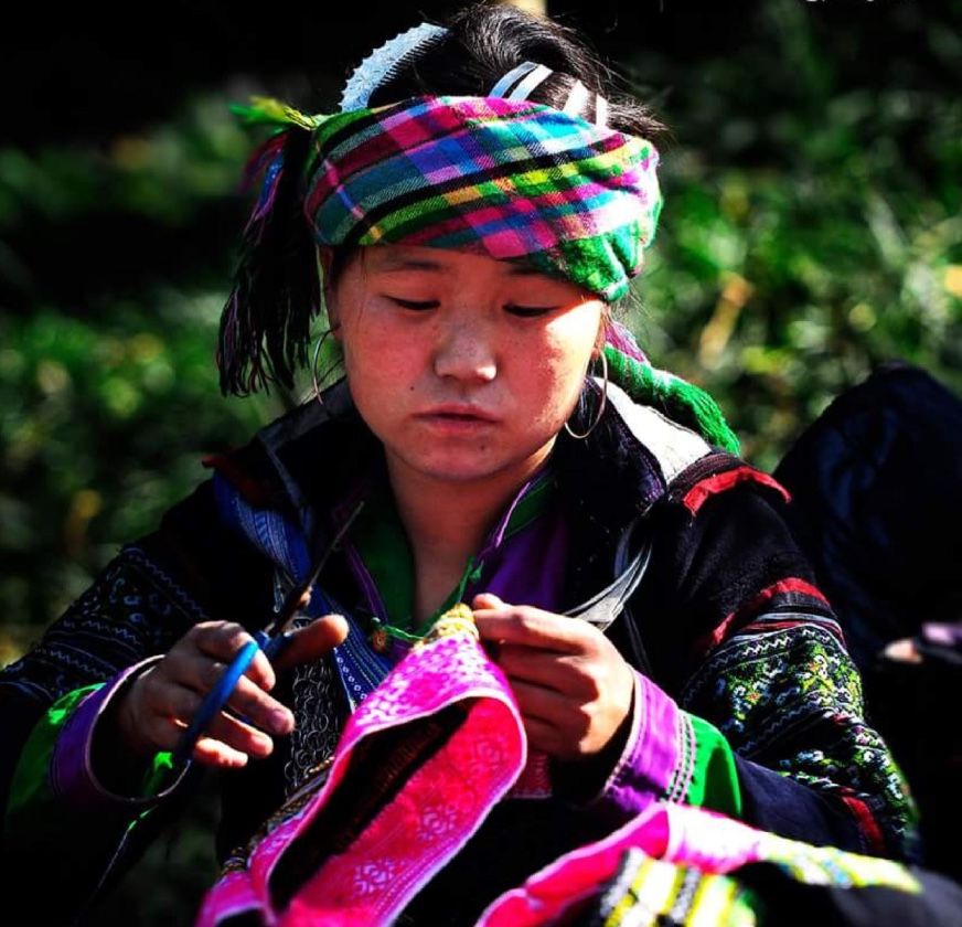 tribal texture from sapa, this is a unique souvenir from vietnam