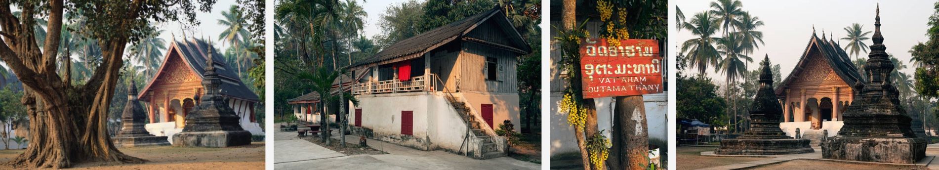 WAT AHAM TEMPLE IN LAOS LUANG PRABANG