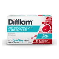 Buy Difflam Sore Throat Raspberry Lozenges 16 | Wizard Pharmacy