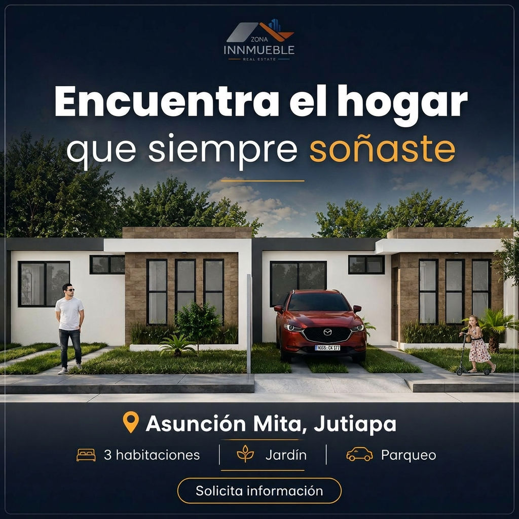 Casa en venta en Asunción Mita, Jutiapa