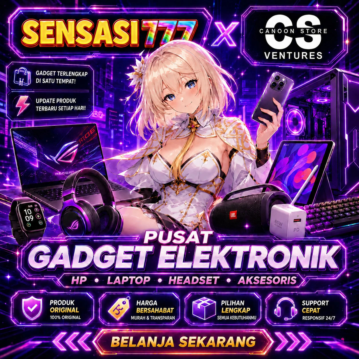 Sensasi777 | Link Alternatif Canoon Stores Sensasi Toko Gadget Terbaik