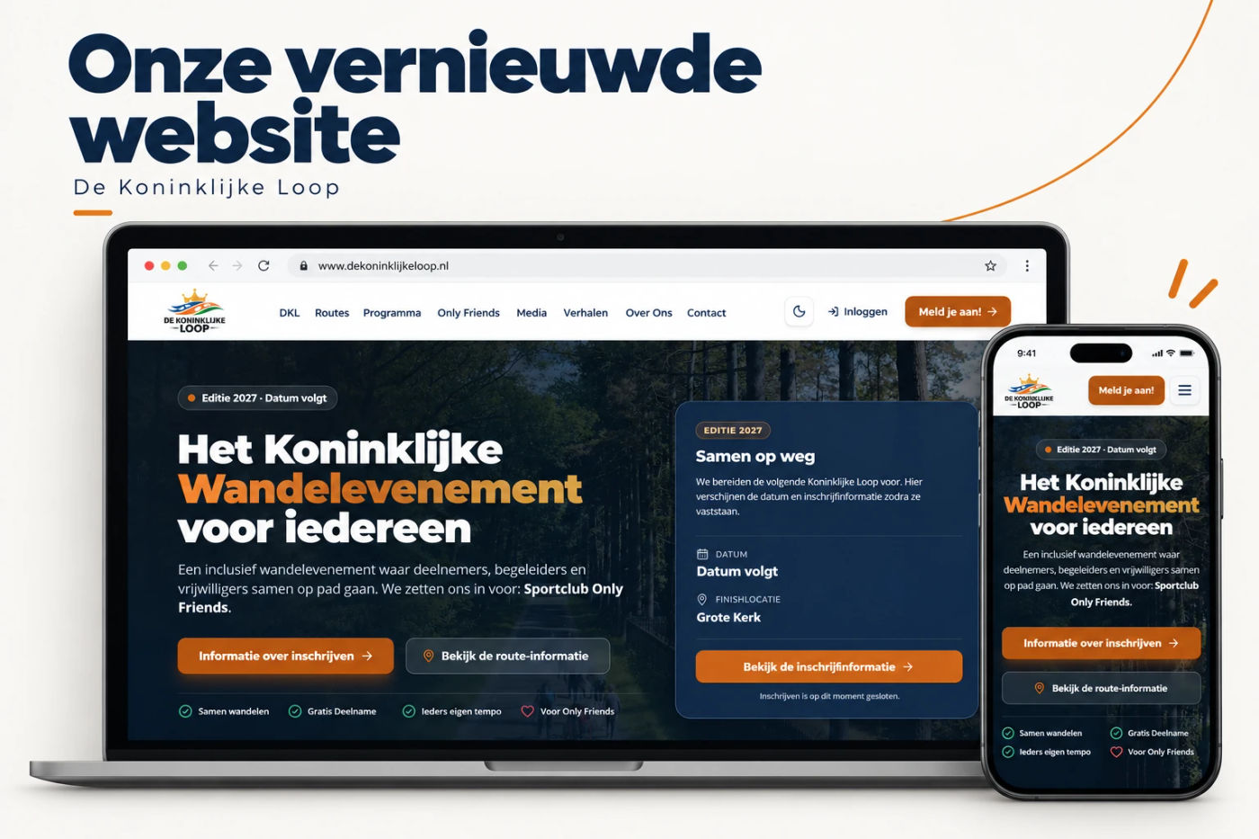 Omslagbeeld bij Een vernieuwde website voor De Koninklijke Loop