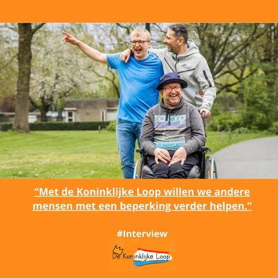 “Met de Koninklijke Loop willen we andere mensen met een beperking verder helpen,” Organisatoren Mic