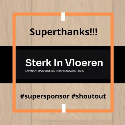 Superthanks @sterkinvloeren! Deze Apeldoornse vloerenspecialist support de Koninklijke Loop. In hun