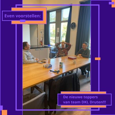 Mogen we even voorstellen: Team DKL Druten! Angelique, Wesley en Wesley gaan vanuit @sheerenloo in D