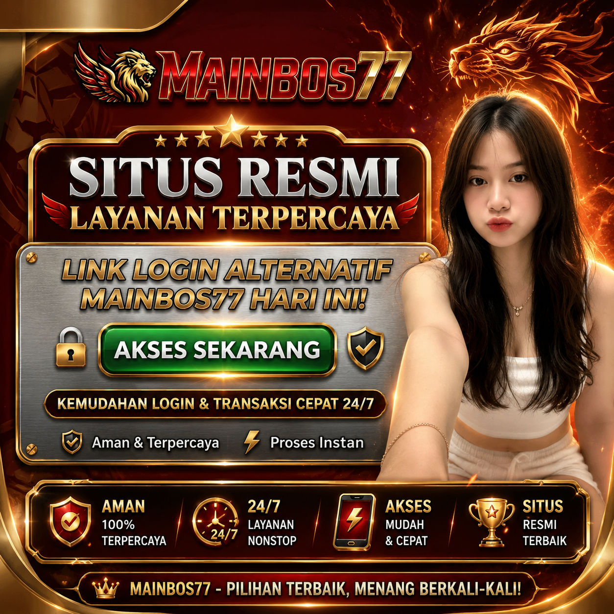 Mainbos77 | Situs Resmi Layanan Terpercaya Link Login Alternatif Mainbos77 Hari ini !